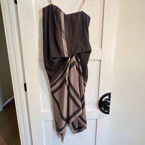 BCBG strapless Handkerchief dress size 6